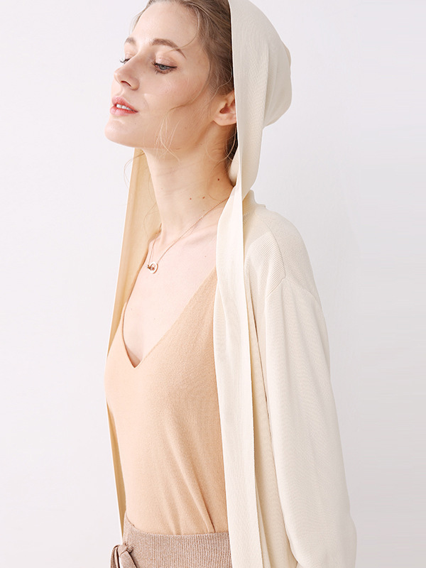 Apricot Longline Fine Knit Cardigan