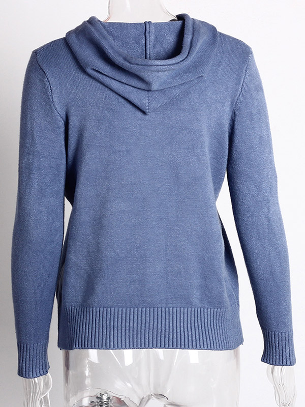 Dark Blue Oversize Hoodies with Pockets