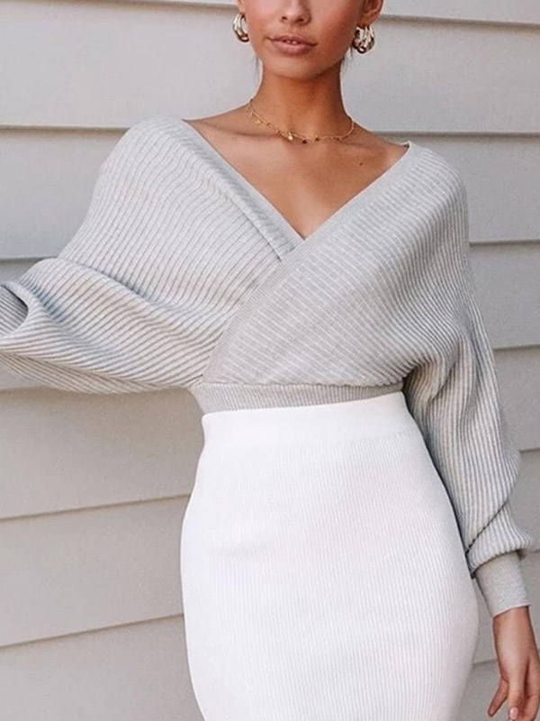 White Off Shoulder Puff Sleeves Cropped Tops