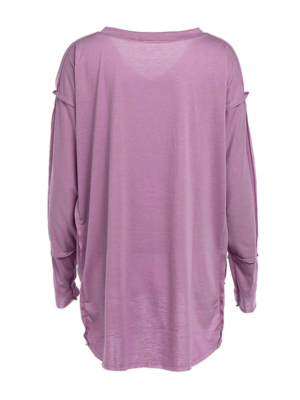 Pink V Neck Kntted Top