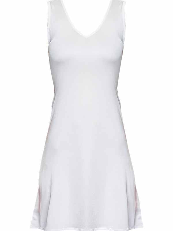 White Vest Silk Sleepdress