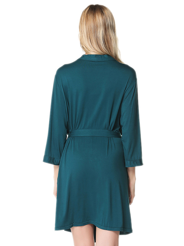 Dark Green Modal Robe