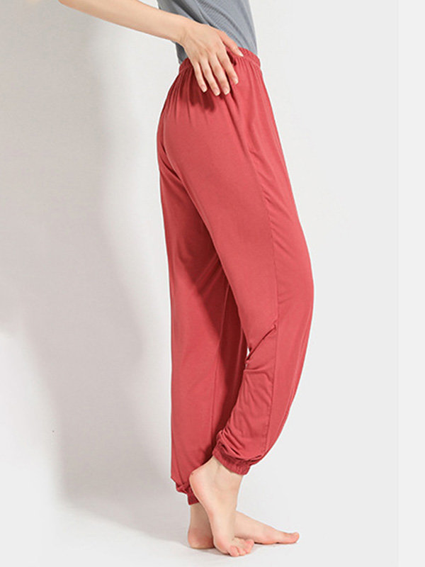 Red High Elastic Modal Joggers