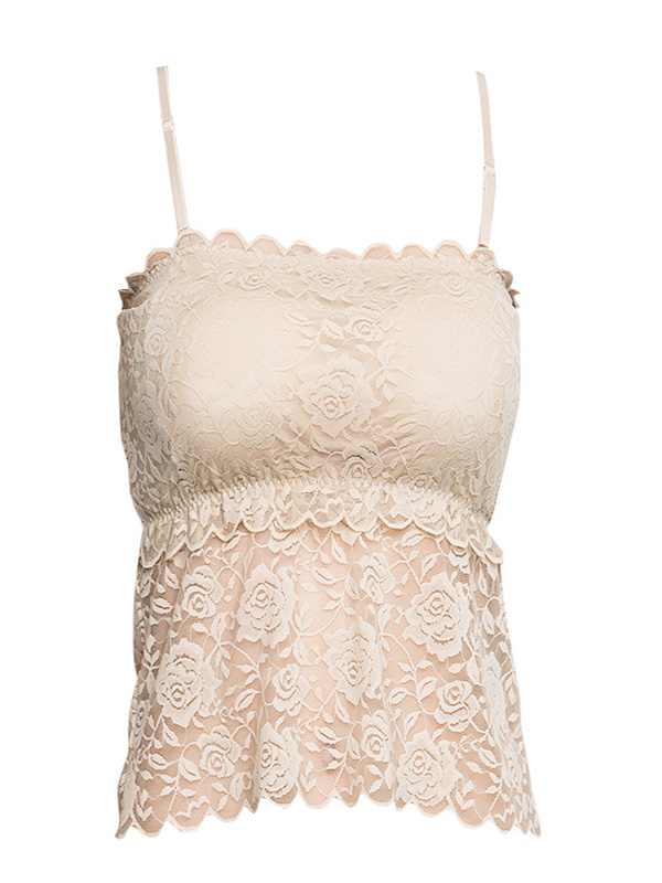 Nude Floral Lace Camisole